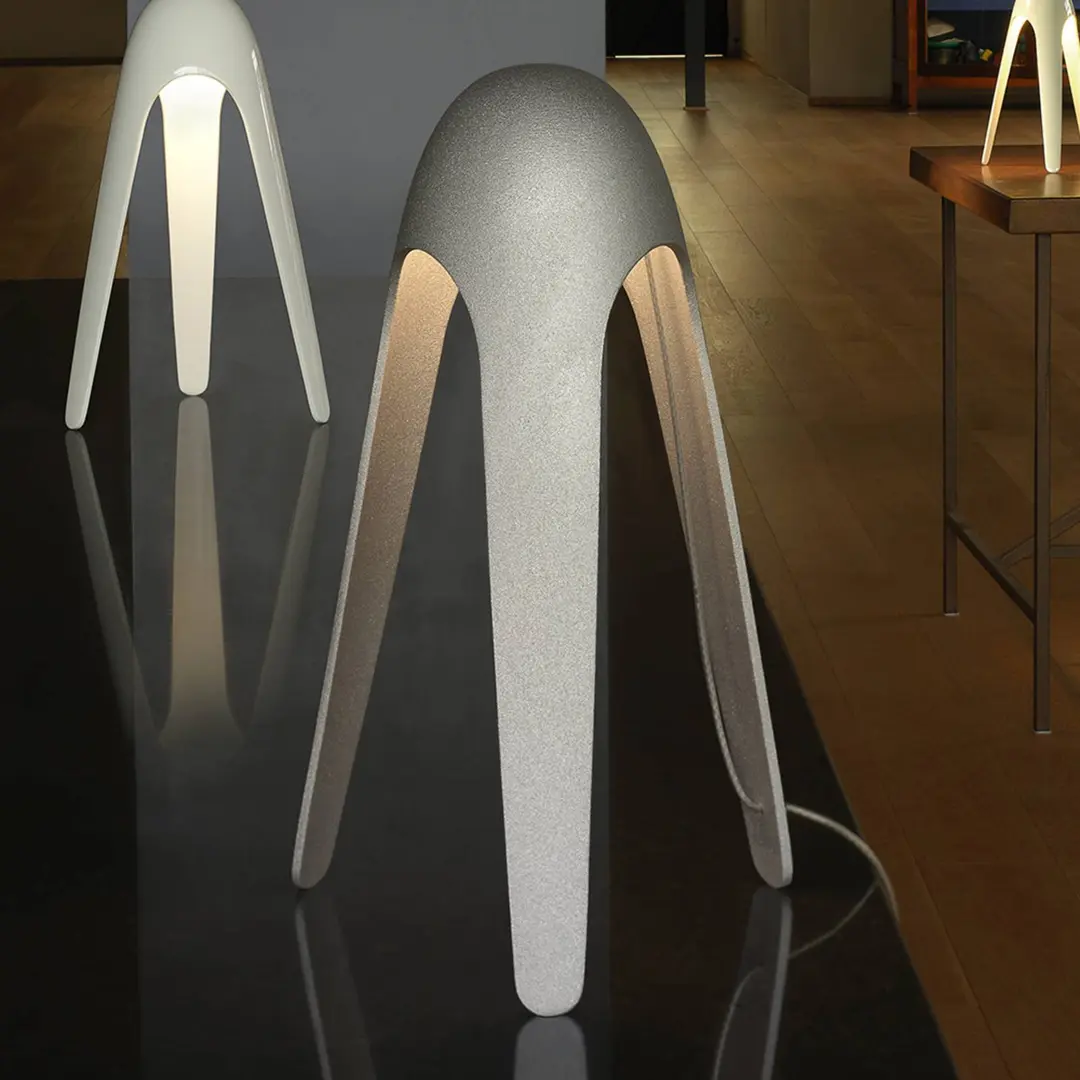Martinelli Luce Cyborg LED-Tischleuchte, aluminium