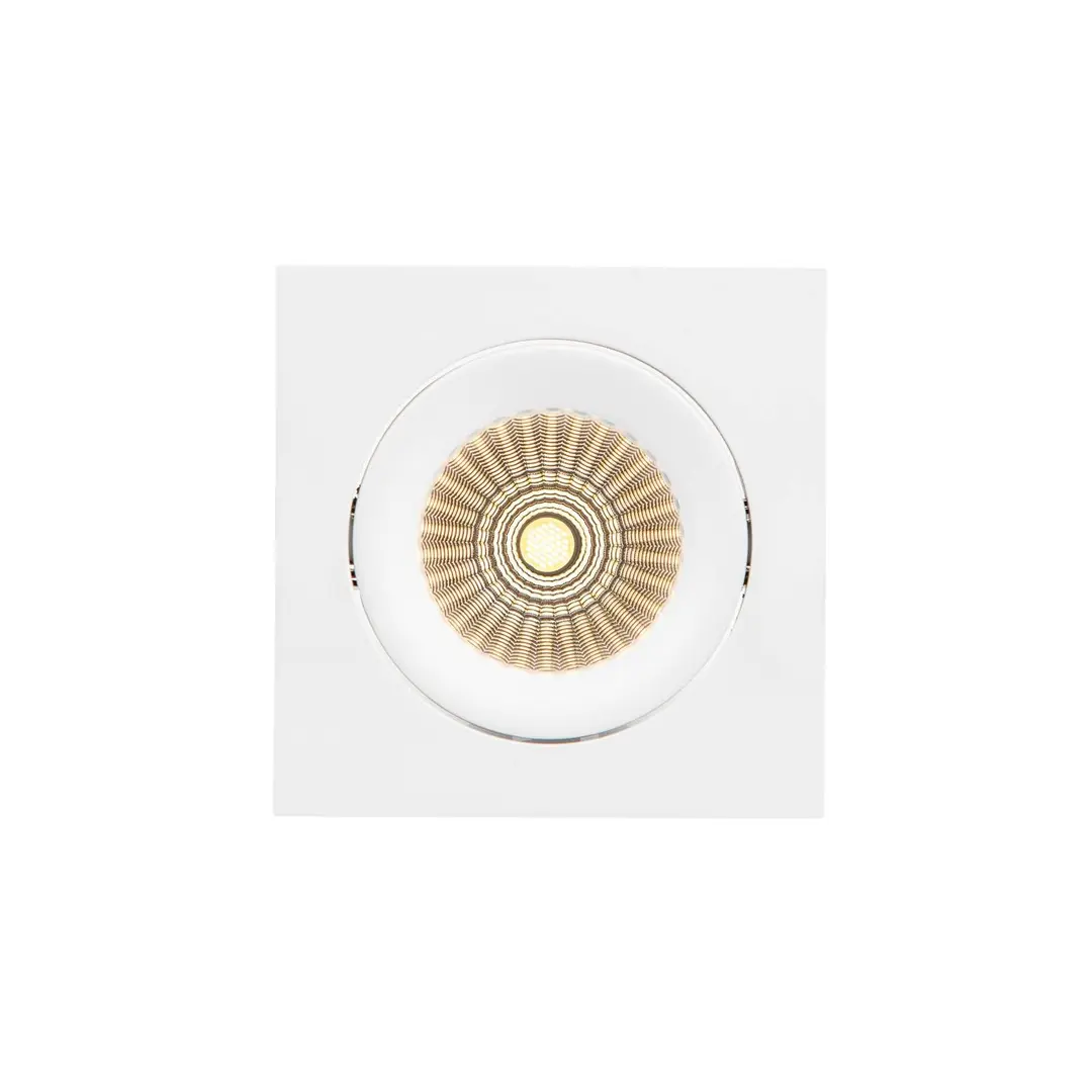 The Light Group SLC DL04 Square X1 Einbaulampe IP54 2700K weiß