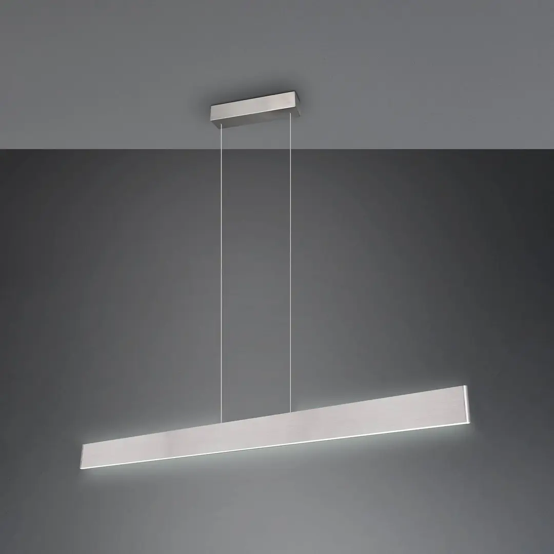 Trio Lighting LED-Hängeleuchte Galway, nickel matt, up/down, CCT, Metall