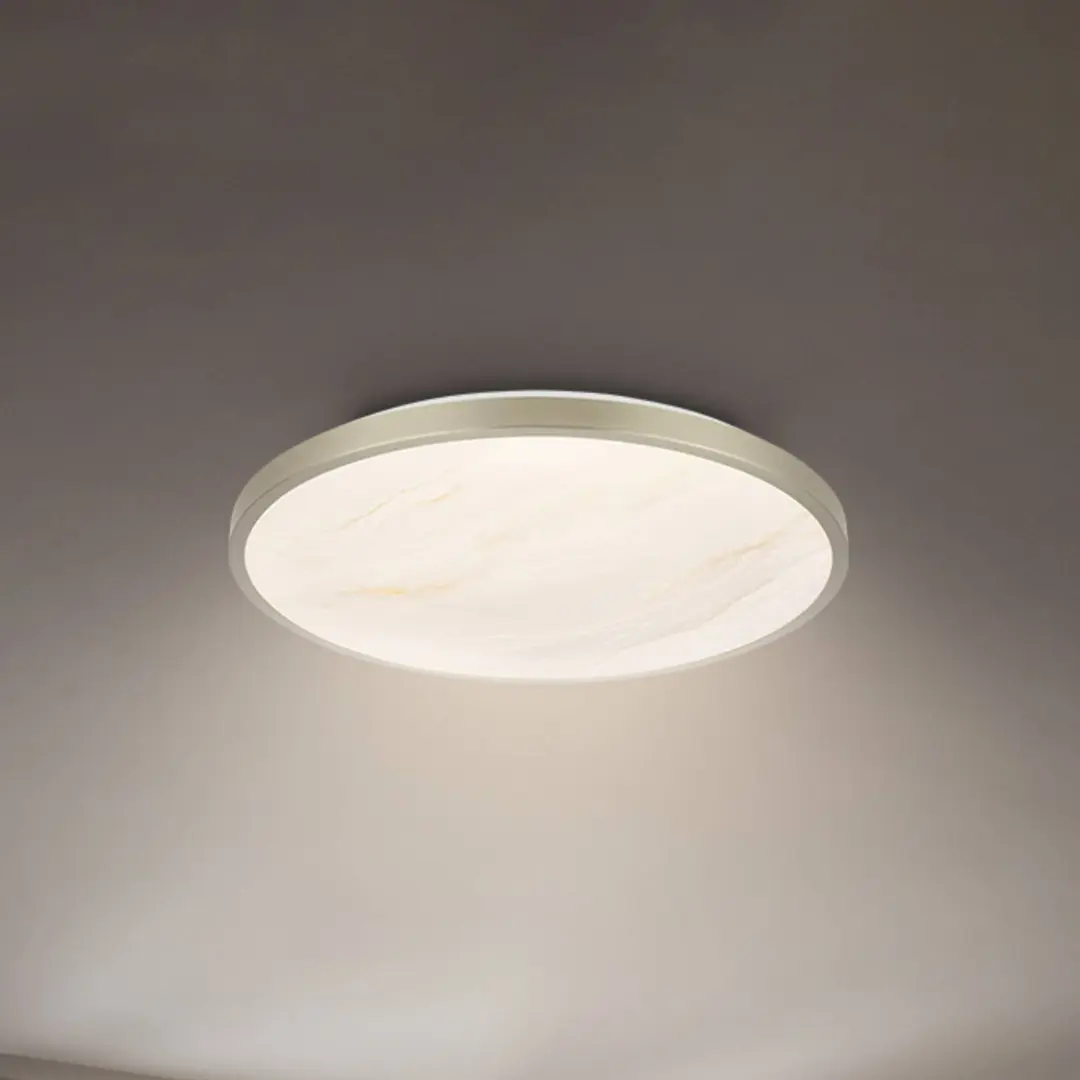 Briloner LED-Deckenleuchte Competo, 3.000 K, Ø 33 cm, nickel matt