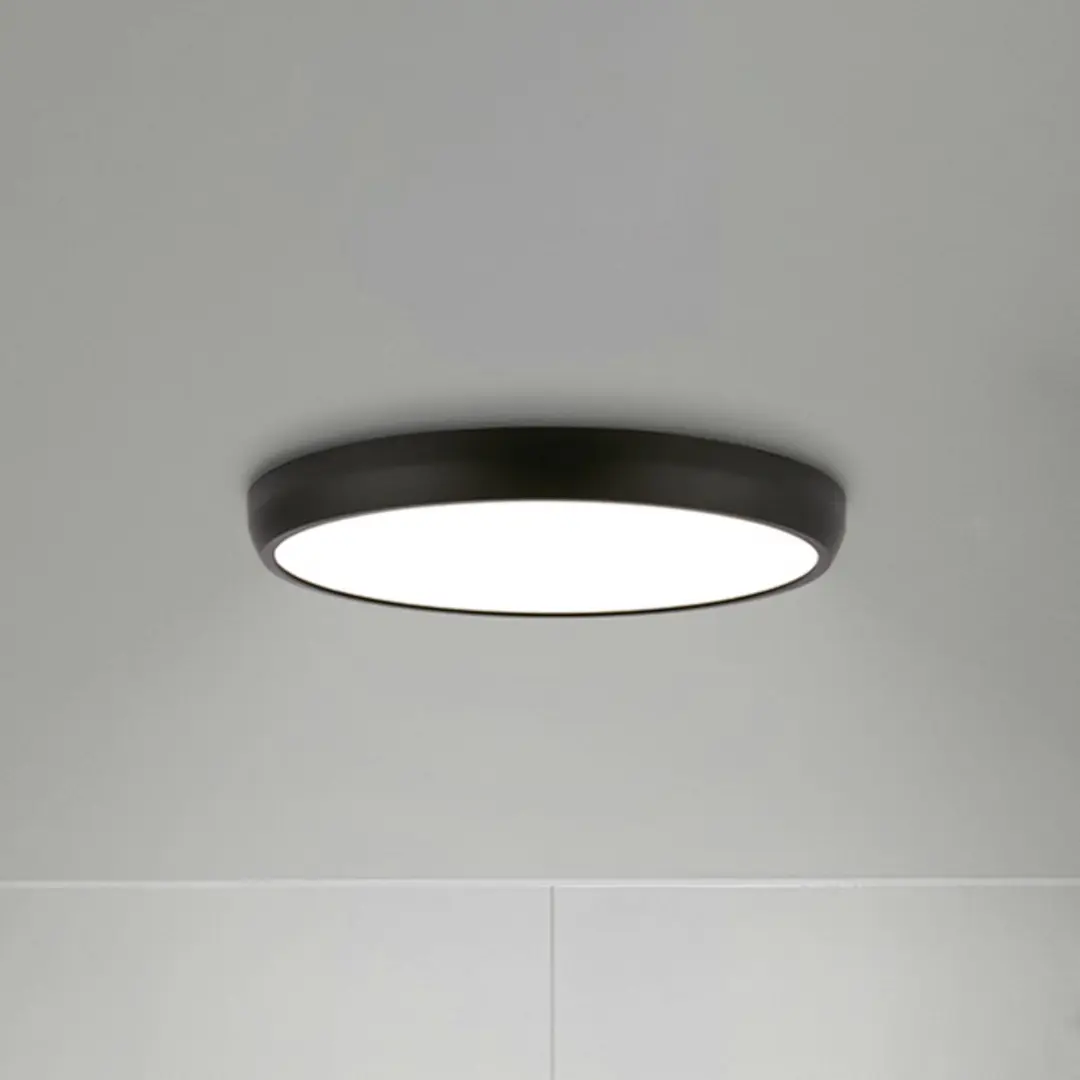 Briloner LED-Deckenleuchte Navaro, schwarz/weiß, Ø 38 cm, 4.000 K