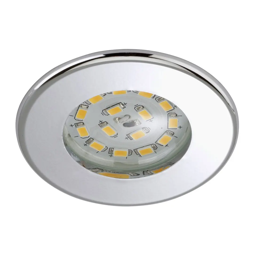 Briloner Effizienter LED-Einbaustrahler Nikas IP44 chrom