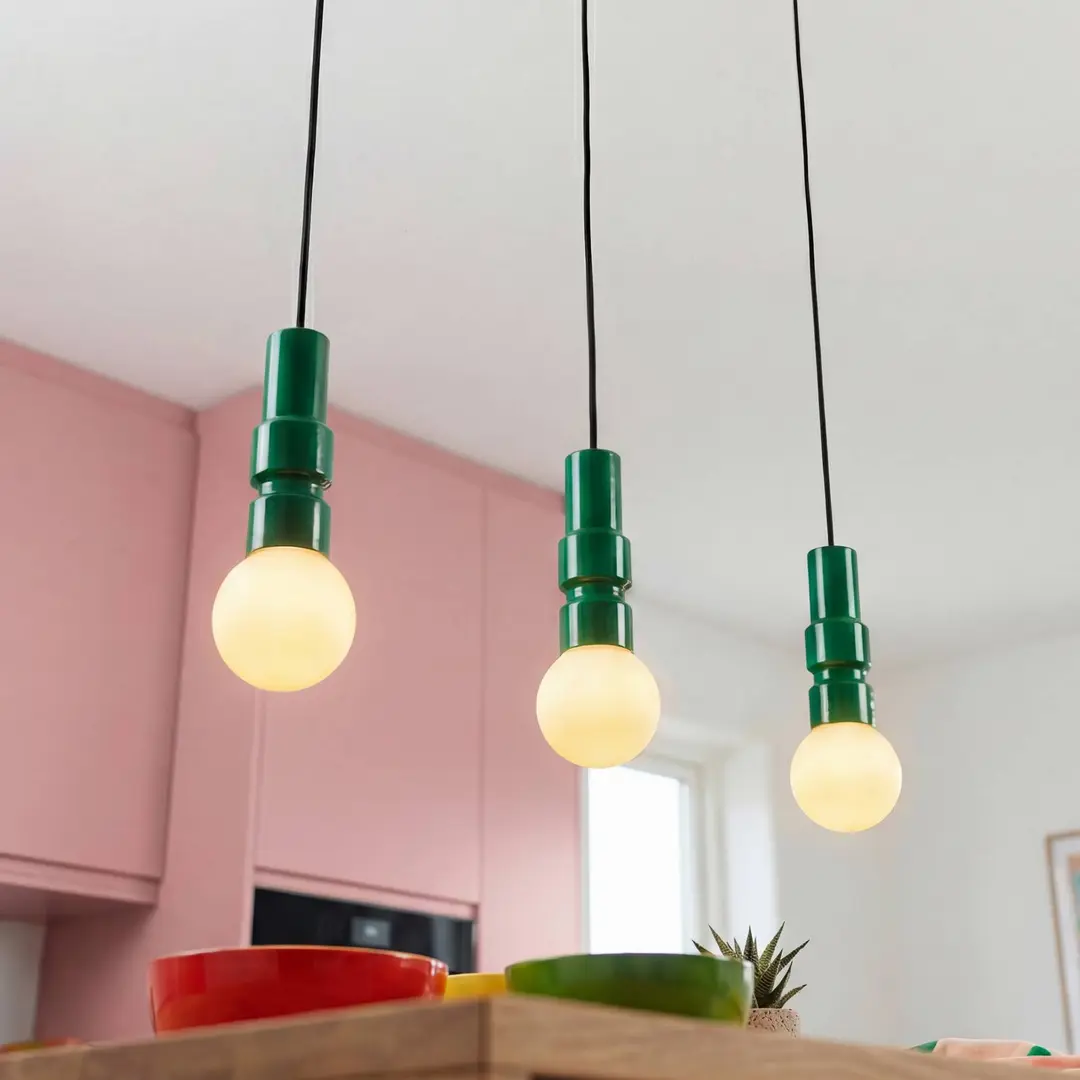 OSRAM Hängeleuchte Decor Bolty, grün, Länge 66 cm, 3-flammig