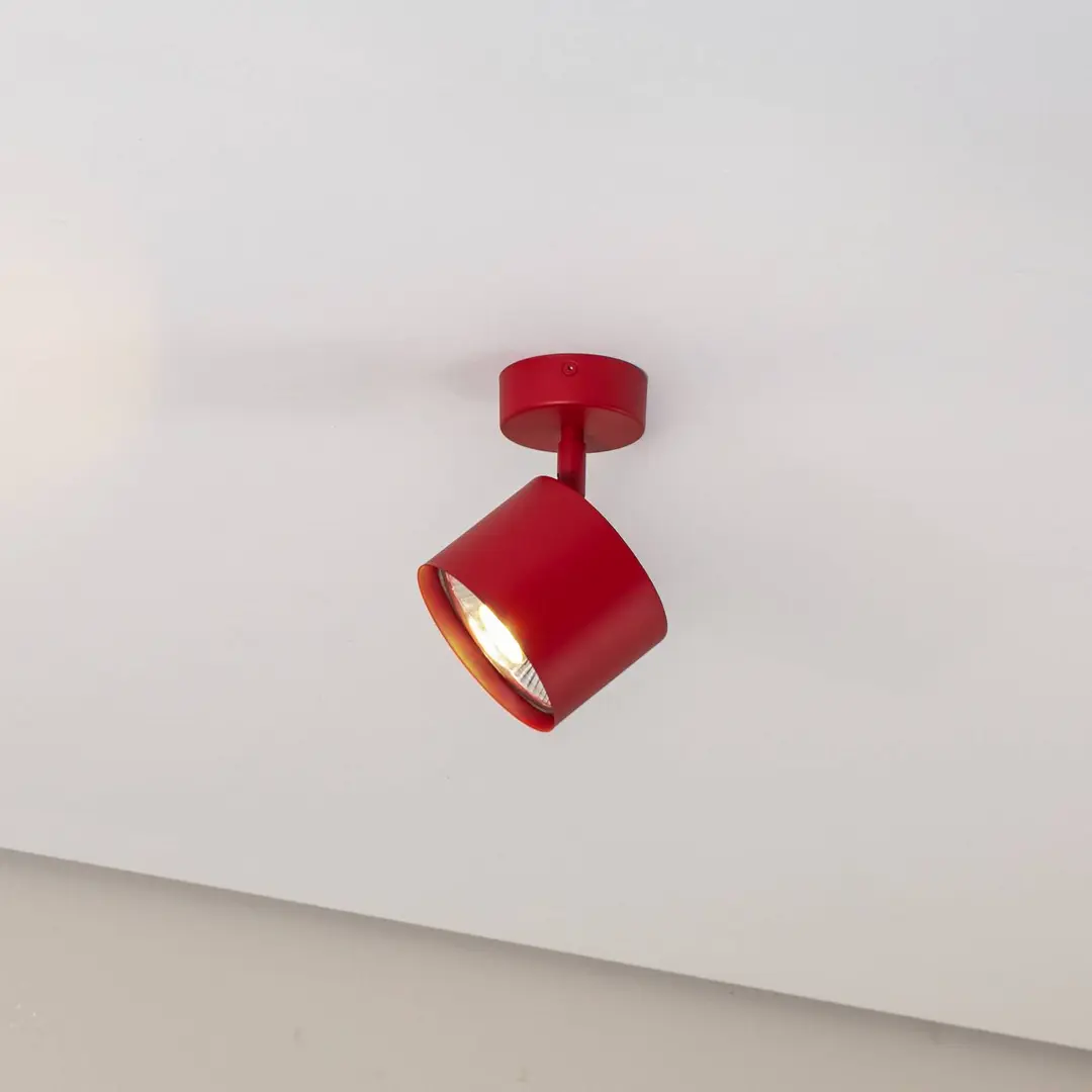 Argon Deckenspot Chloe verstellbar einflammig, rot