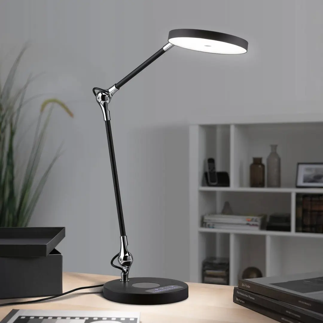 Paulmann LED-Schreibtischleuchte Numis, schwarz, dim, CCT