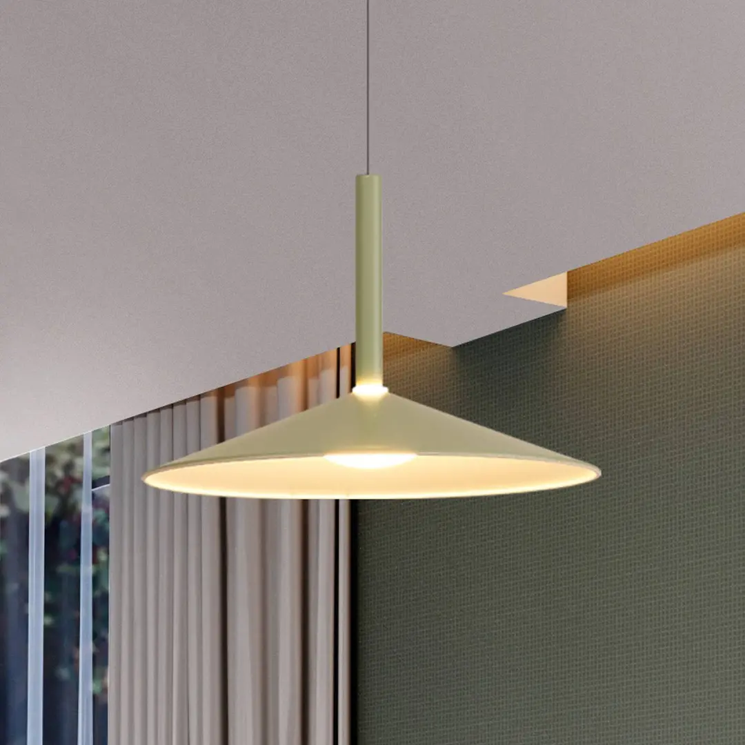 Mantra Iluminación LED-Hängeleuchte Calice, grün, Ø 32 cm, höhenverstellbar
