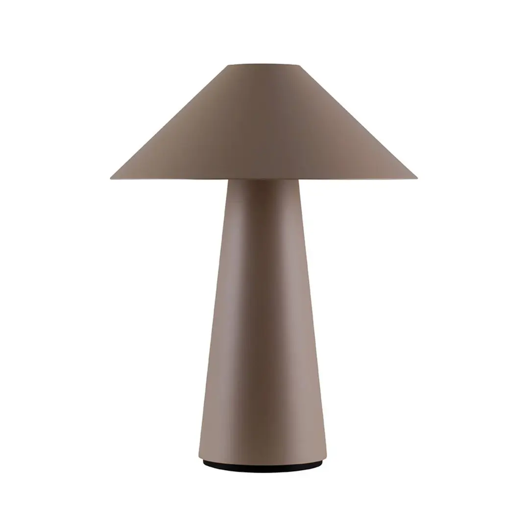 Globen Lighting Akku-Tischleuchte Cannes, braun, 26 cm, IP44