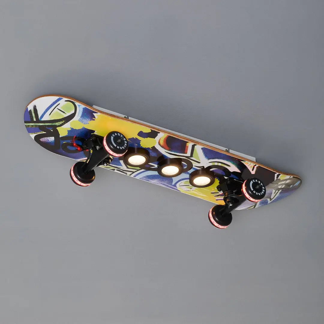 Evotec Skateboard-LED-Deckenleuchte Easy Cruiser Graffiti