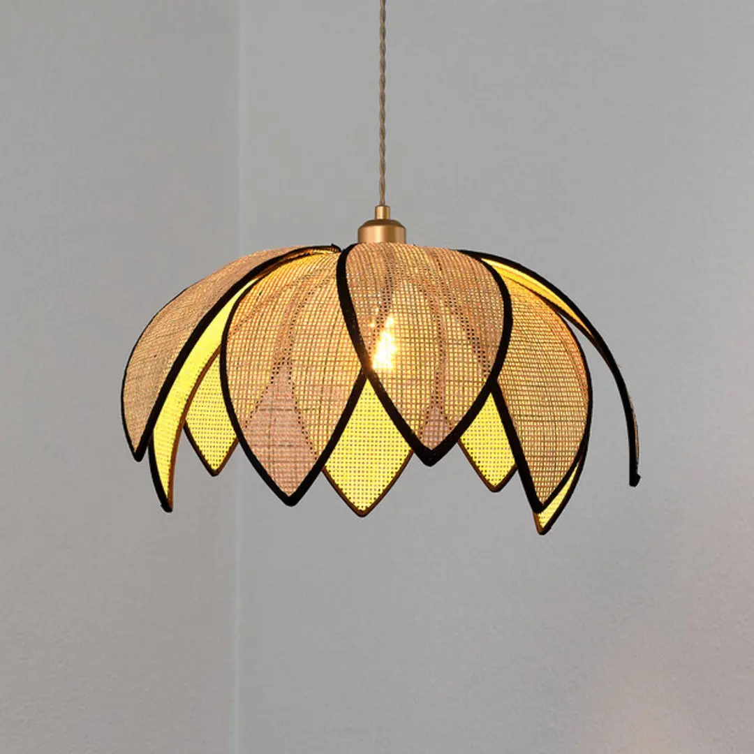 OSRAM Hängelampe Decor Rattan Lotus, Ø 48 cm, beige, E27