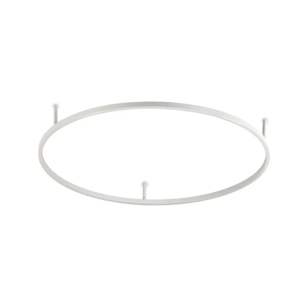 Ideal Lux LED-Deckenlampe Oracle Slim Ø 90 cm, weiß, 3.000 K
