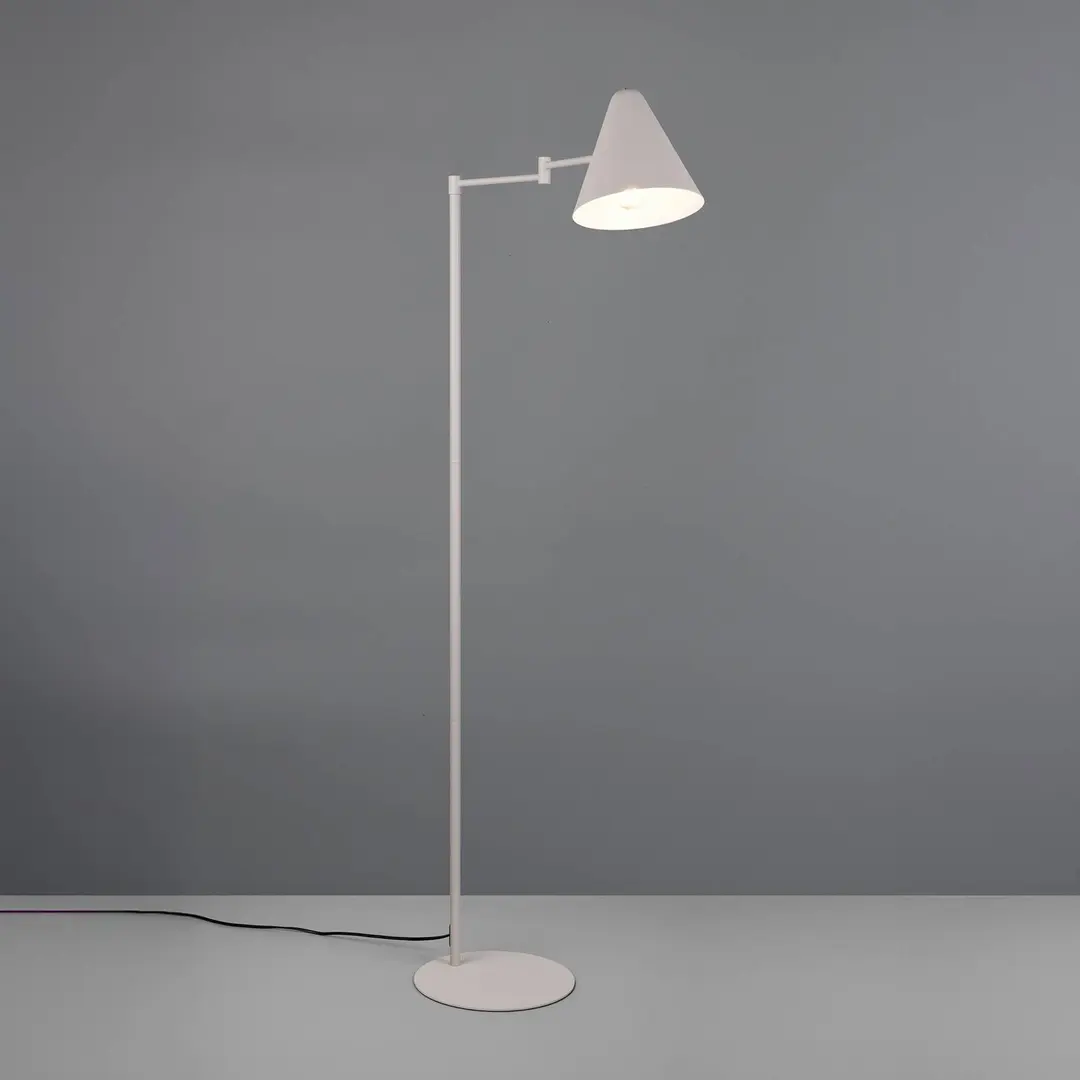 Trio Lighting Stehlampe Cosima, hellgrau, Höhe 126 cm, Metall
