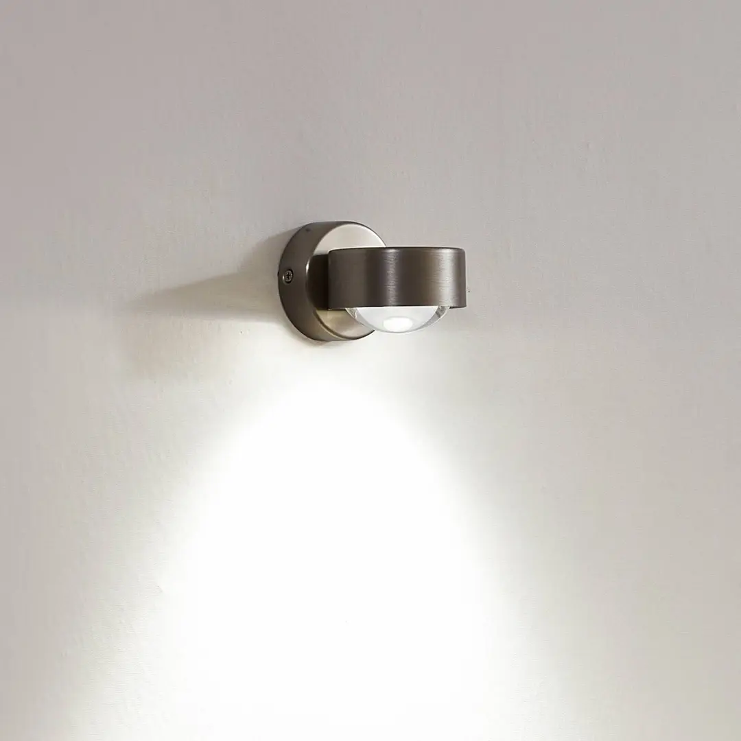 Lindby Wandleuchte Jyla, nickel, Fassung unten