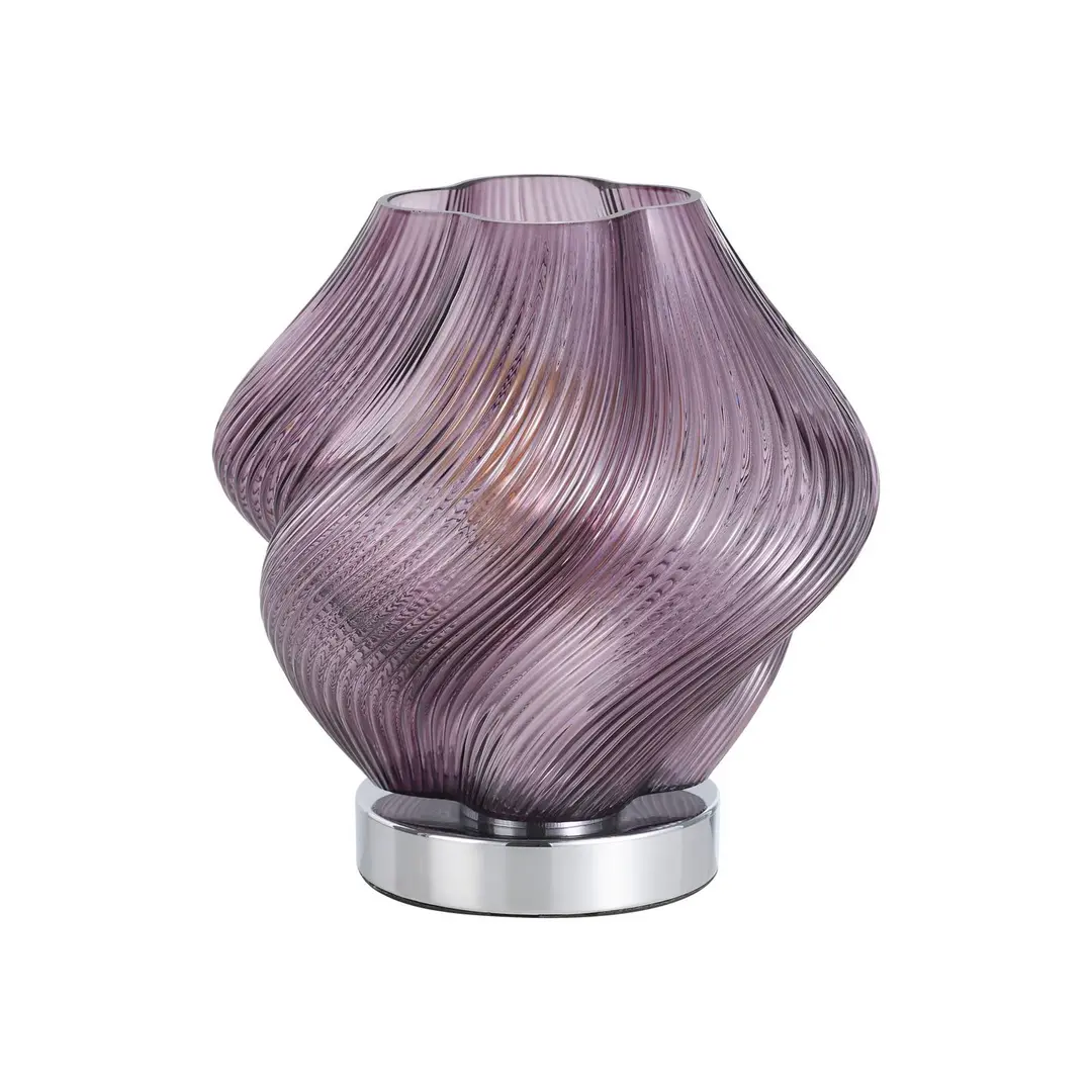 EGLO Tischleuchte Meliciano, violett, Glas, Höhe 23 cm, E27