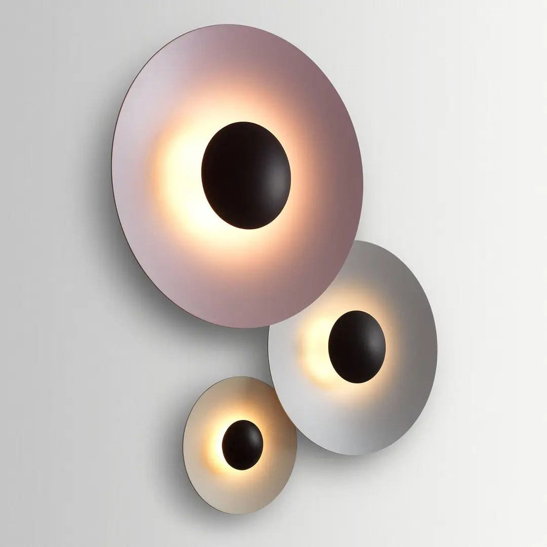 MARSET Ginger 32C LED-Wandlampe Ø32cm steingrau
