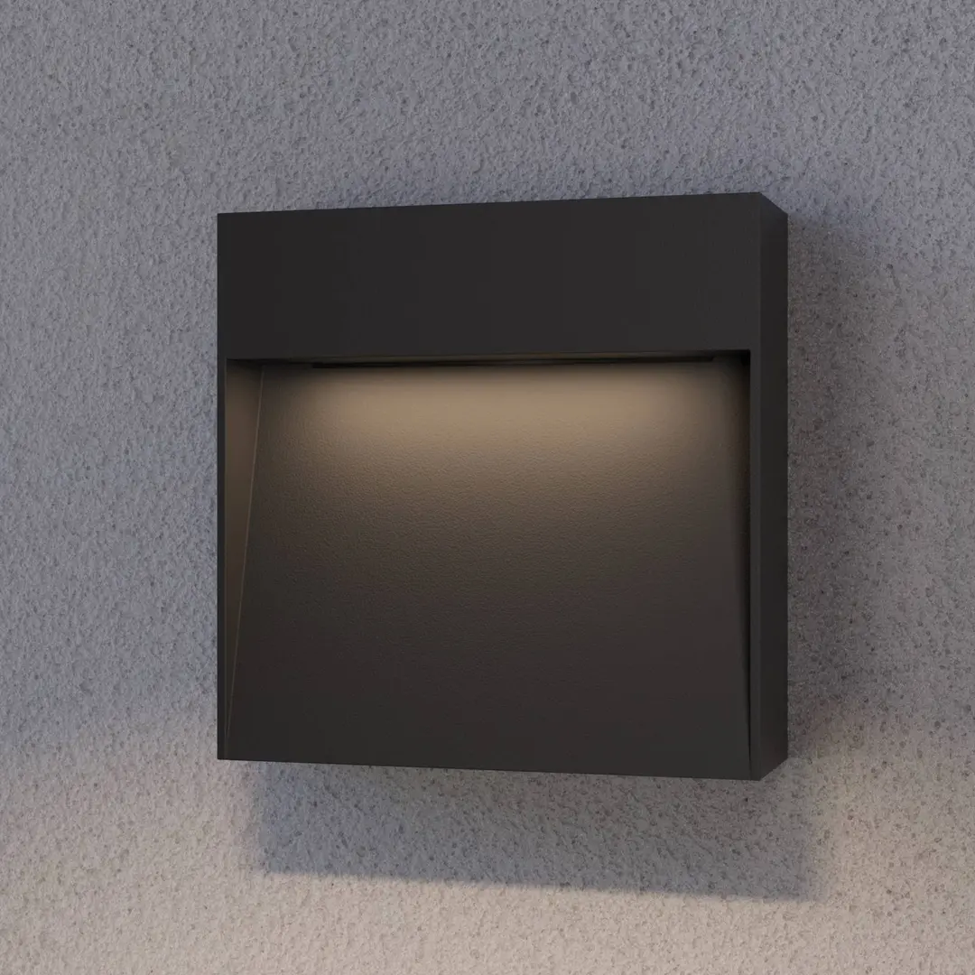 Lucande Außenwandlampe Noreia, anthrazit, 13cm, IP65, G9