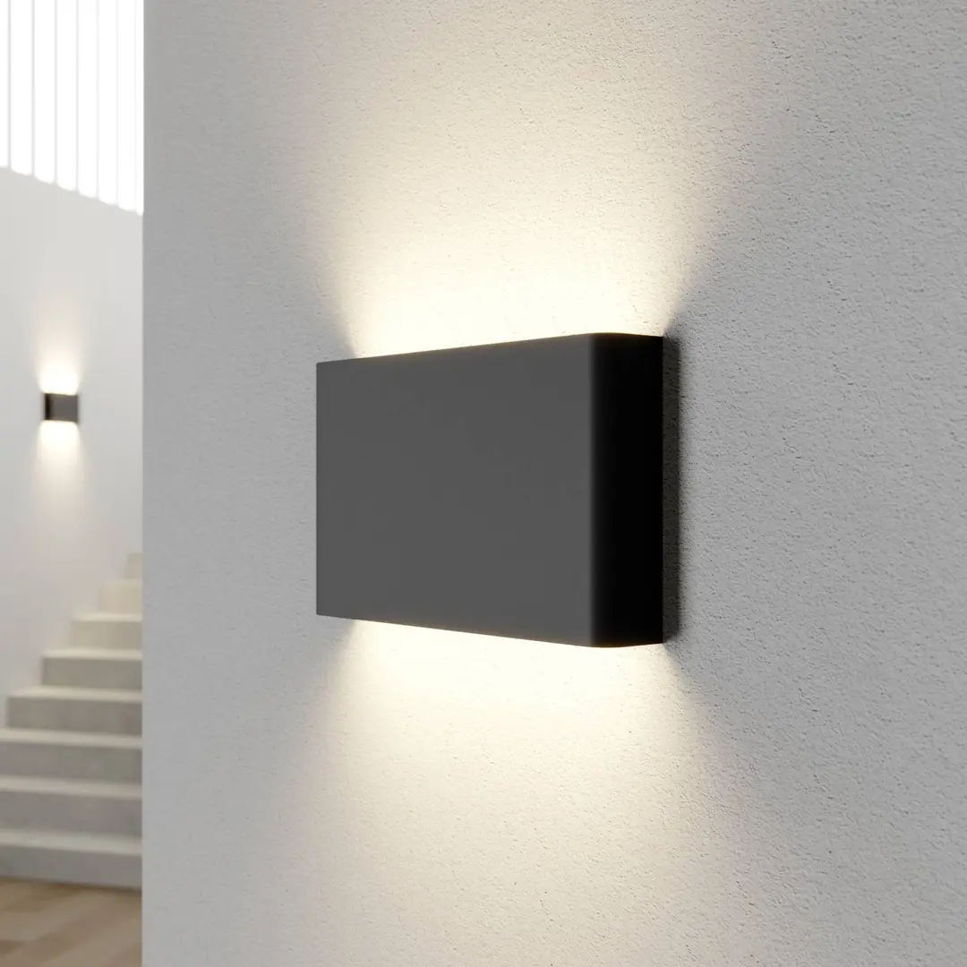 Nowodvorski Lighting Wandleuchte Haga, graphit, Metall, G9, up/down, 25,5cm breit