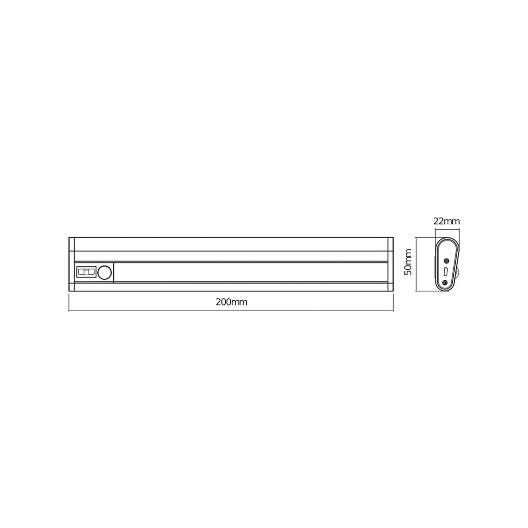 OSRAM LED-Akku-Unterbaulampe LINEAR MOBILE, 20 cm Sensor USB