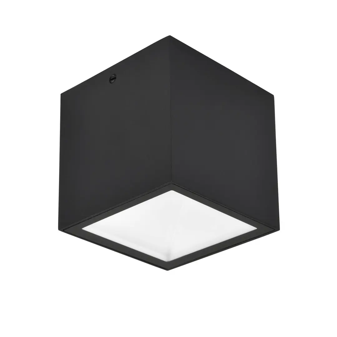 Lutec LED-Außendeckenleuchte GEMINI, schwarz, 9 x 9 cm, IP65