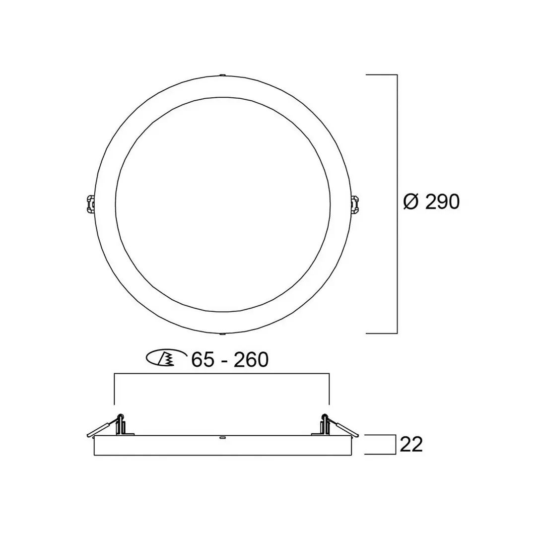 Sylvania LED-Deckenleuchte START 5in1, weiß, Ø 29 cm, CCT, dimmbar