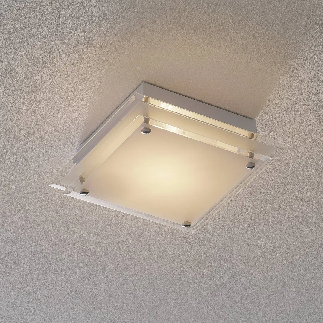 Fabas Luce Glas-Deckenleuchte Maggie 30 x 30 cm