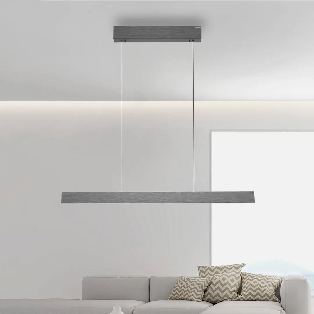 Pure LED-Pendelleuchte PURE E-Motion, platin, CCT