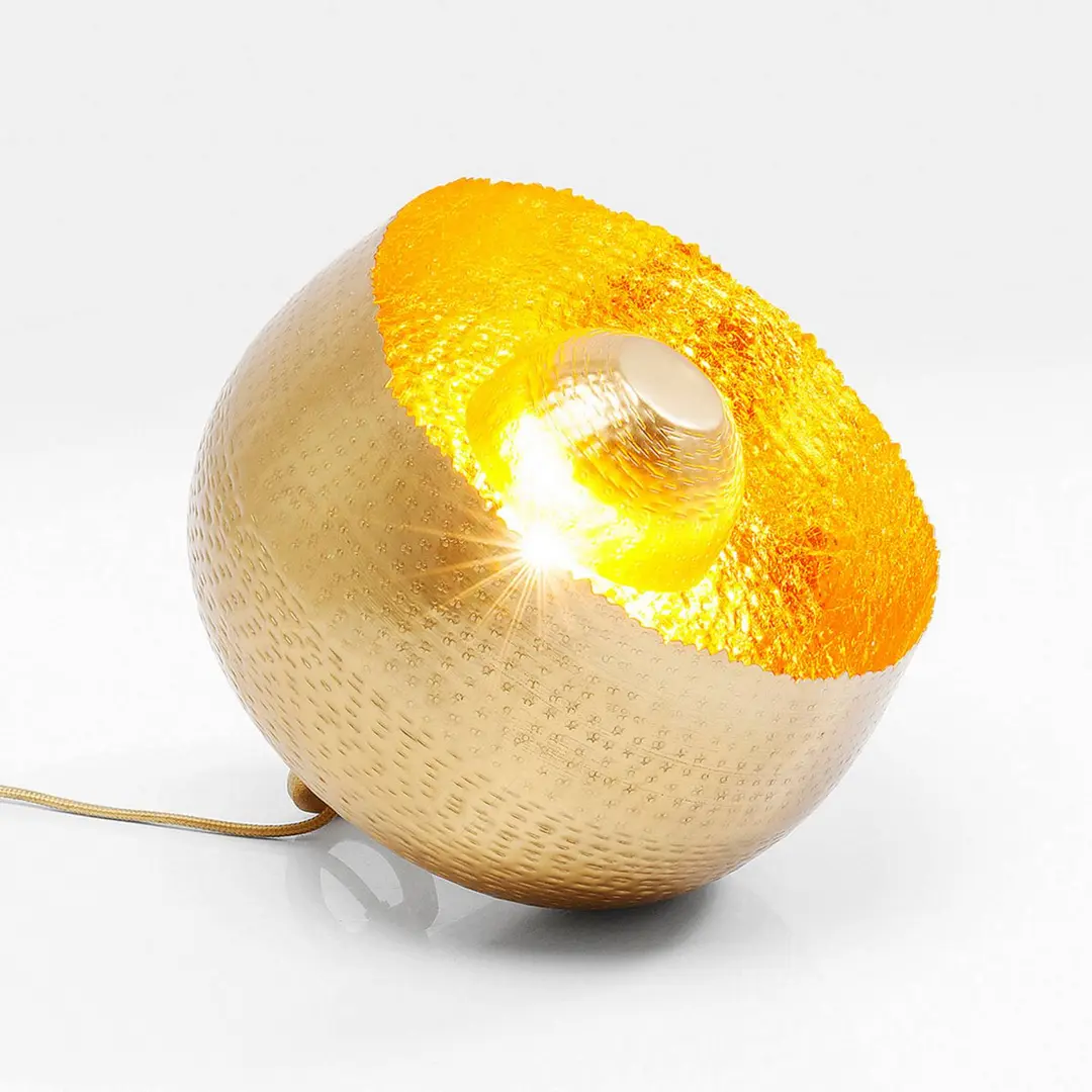 KARE Apollon Tischleuchte gold matt Ø 28 cm