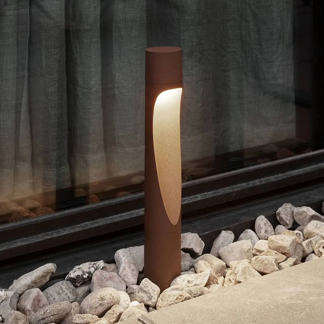 Louis Poulsen Sockellampe Flindt, 930, corten 35 cm Fuß 24 V