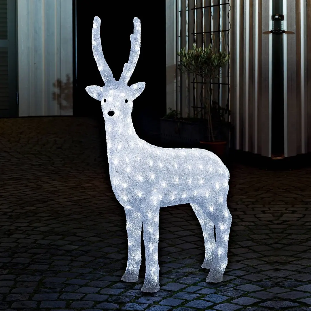 Konstsmide Christmas Stehendes Rentier - LED-Außendeko mit Außentrafo