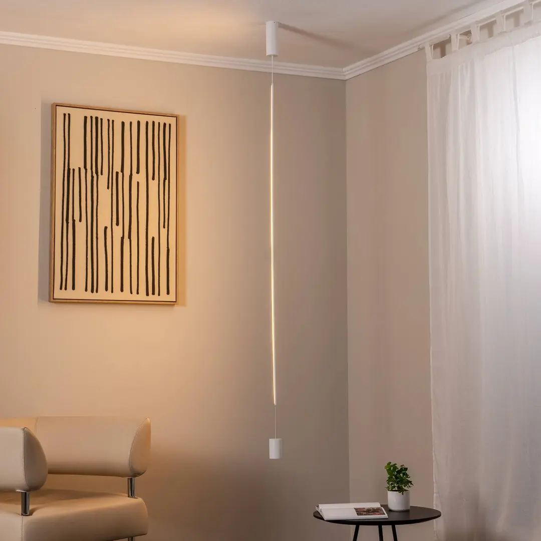 Nowodvorski Lighting LED-Hängeleuchte VERTIC, weiß, Metall, 19 W, 3.000 K