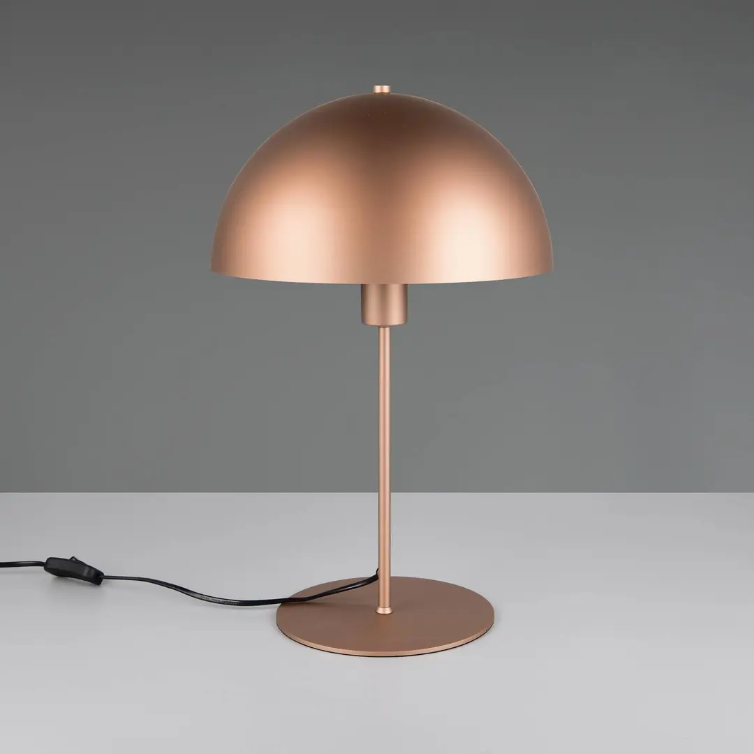 Trio Lighting Tischleuchte Nola, coffee, Höhe 45 cm, Metall