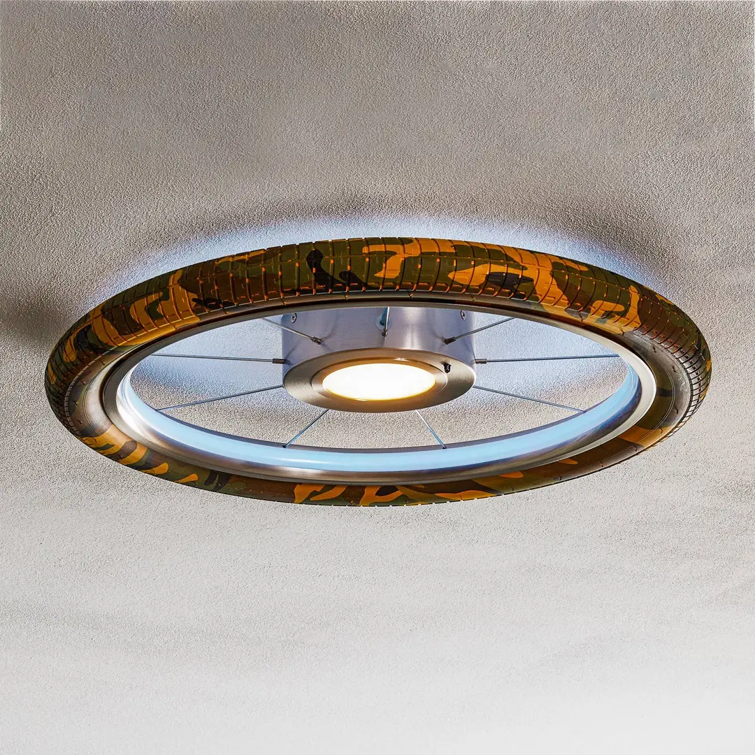 Evotec LED-Deckenleuchte Wheel, RGB, camouflage