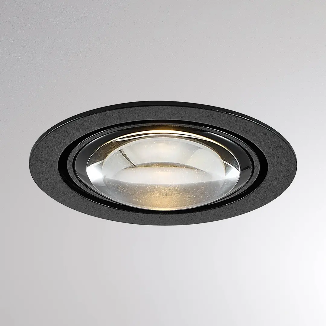 Molto Luce LED-Deckeneinbauleuchte MAG MINI schwarz Ø 10 cm CCT 18 V