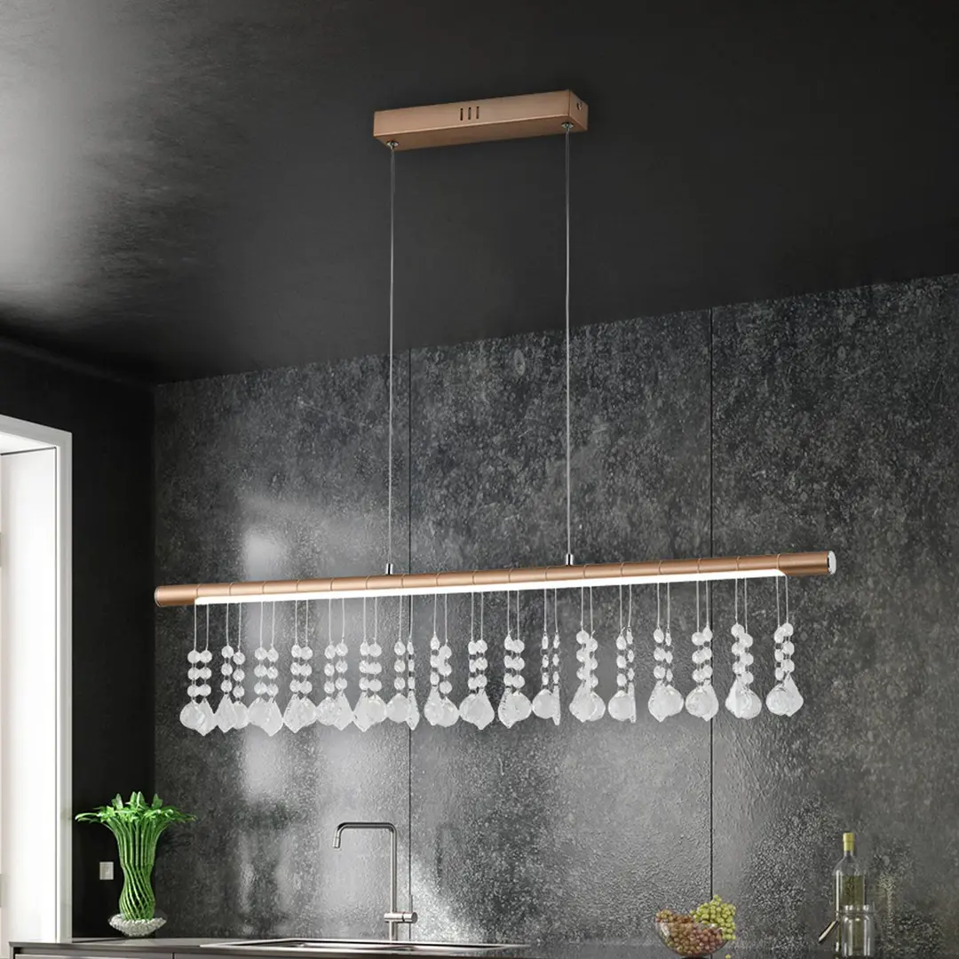 Naeve Leuchten LED-Hängelampe Nobilis, dimmbar, nickel satin