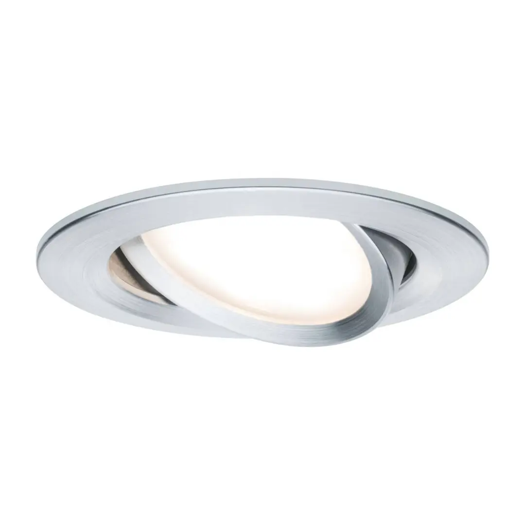 Paulmann Spot Nova Coin rund, schwenkbar, 3-step-dim, alu