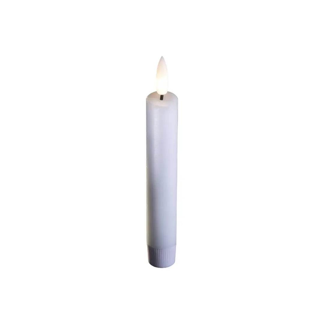 Sterntaler LED-Stabkerze Echtwachs weiß 2er-Set