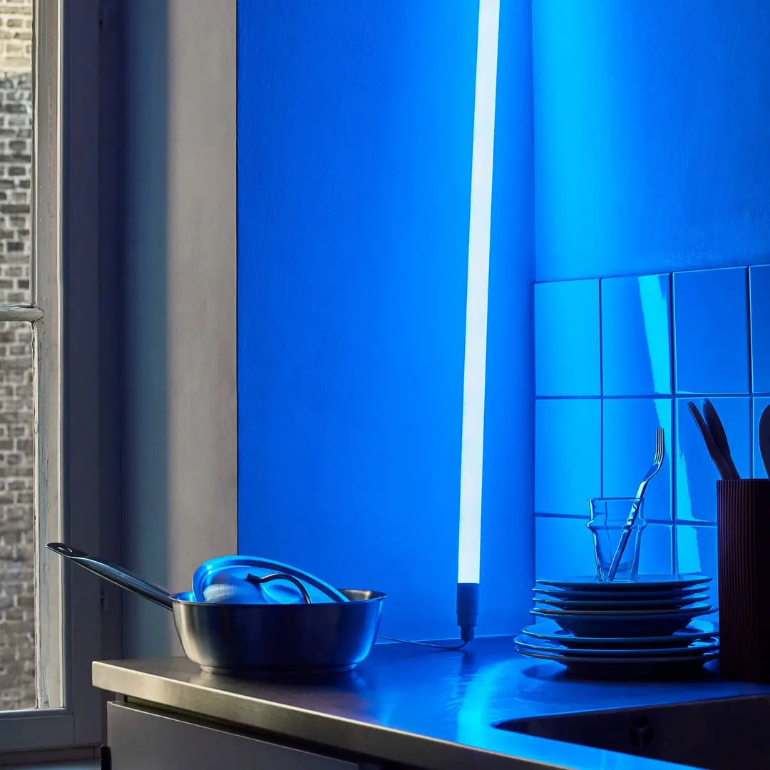 HAY LED-Röhre Neon Tube, blau, PVC, Länge 1,5 m, Stecker