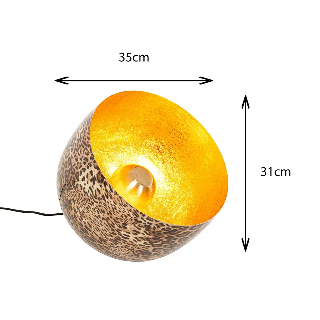 KARE Bodenleuchte All, braun, Stahl, Ø 35 cm, E27