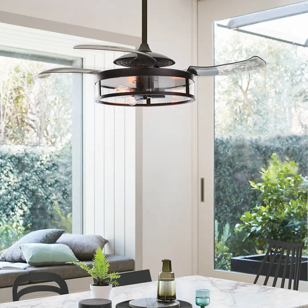 Beacon Lighting Beacon Deckenventilator Fanaway Classic Licht schwarz leise
