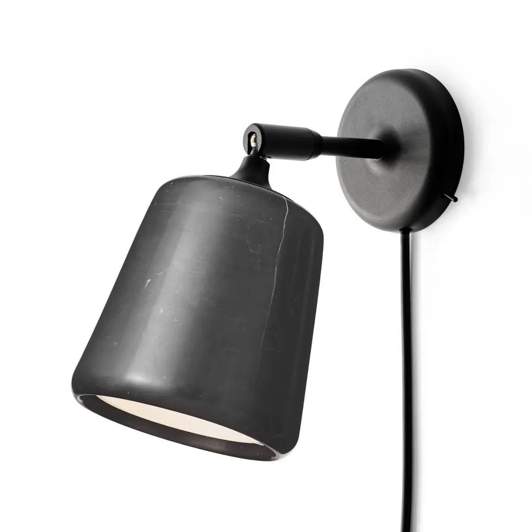 New Works Material Originals Wand Marmor schwarz