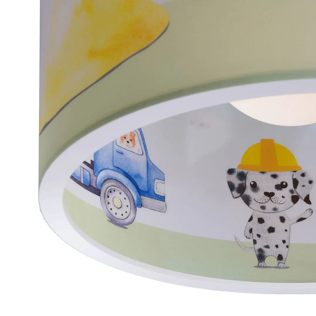 Elobra Hängeleuchte 25/40 Baustelle, Ø 38 cm, gelb, E27, 1-flammig