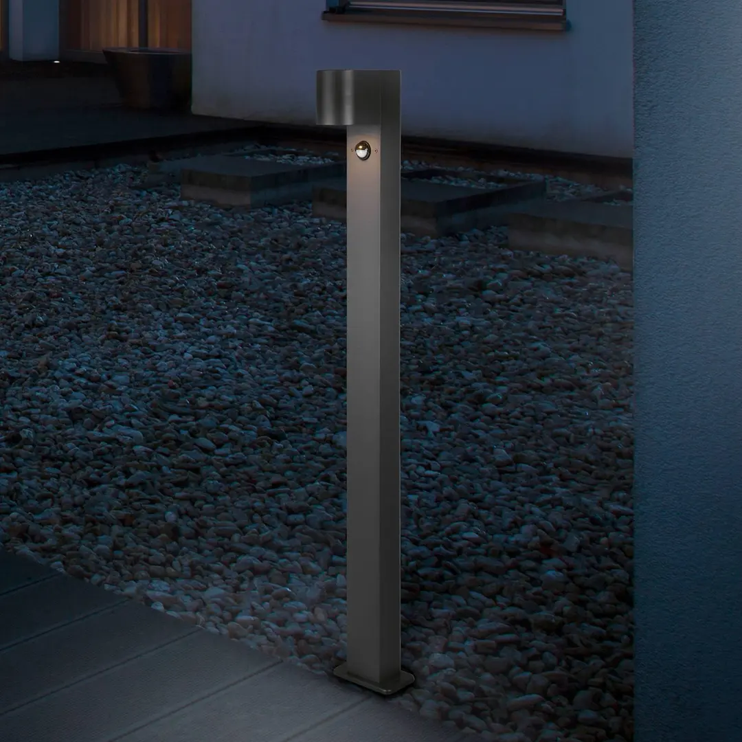 Trio Lighting Wegeleuchte Roya, Bewegungssensor, anthrazit