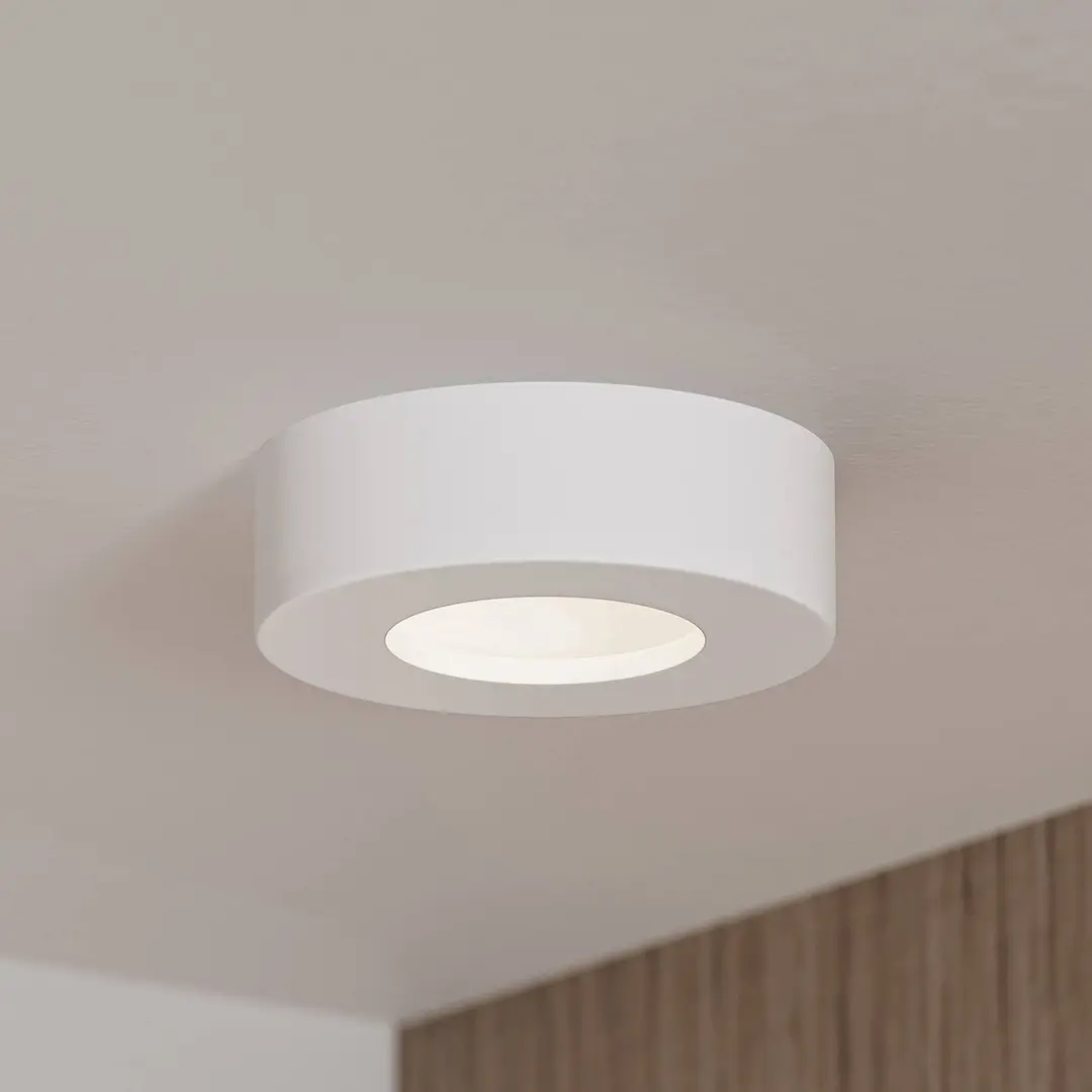 Prios LED-Deckenleuchte Edwina, weiß, 12 cm, CCT, IP44