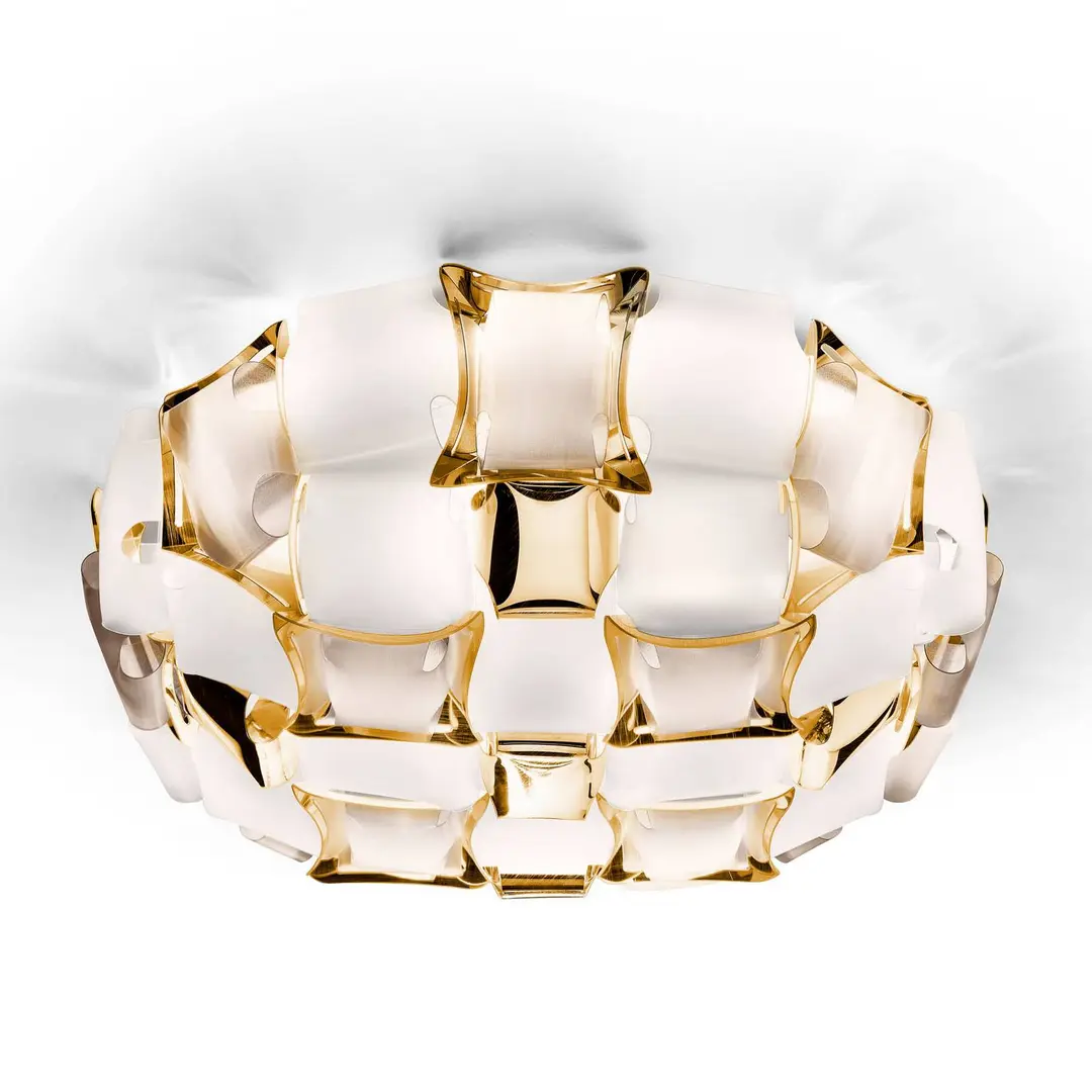 Slamp Mida Wandleuchte, 50 cm, weiß-gold