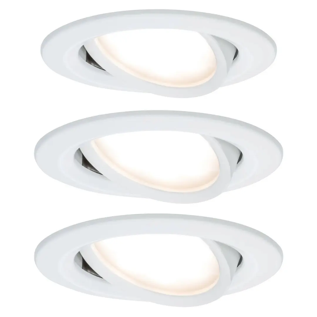 Paulmann LED-Spot Nova Coin 3er alu schwenkbar 2.700 K