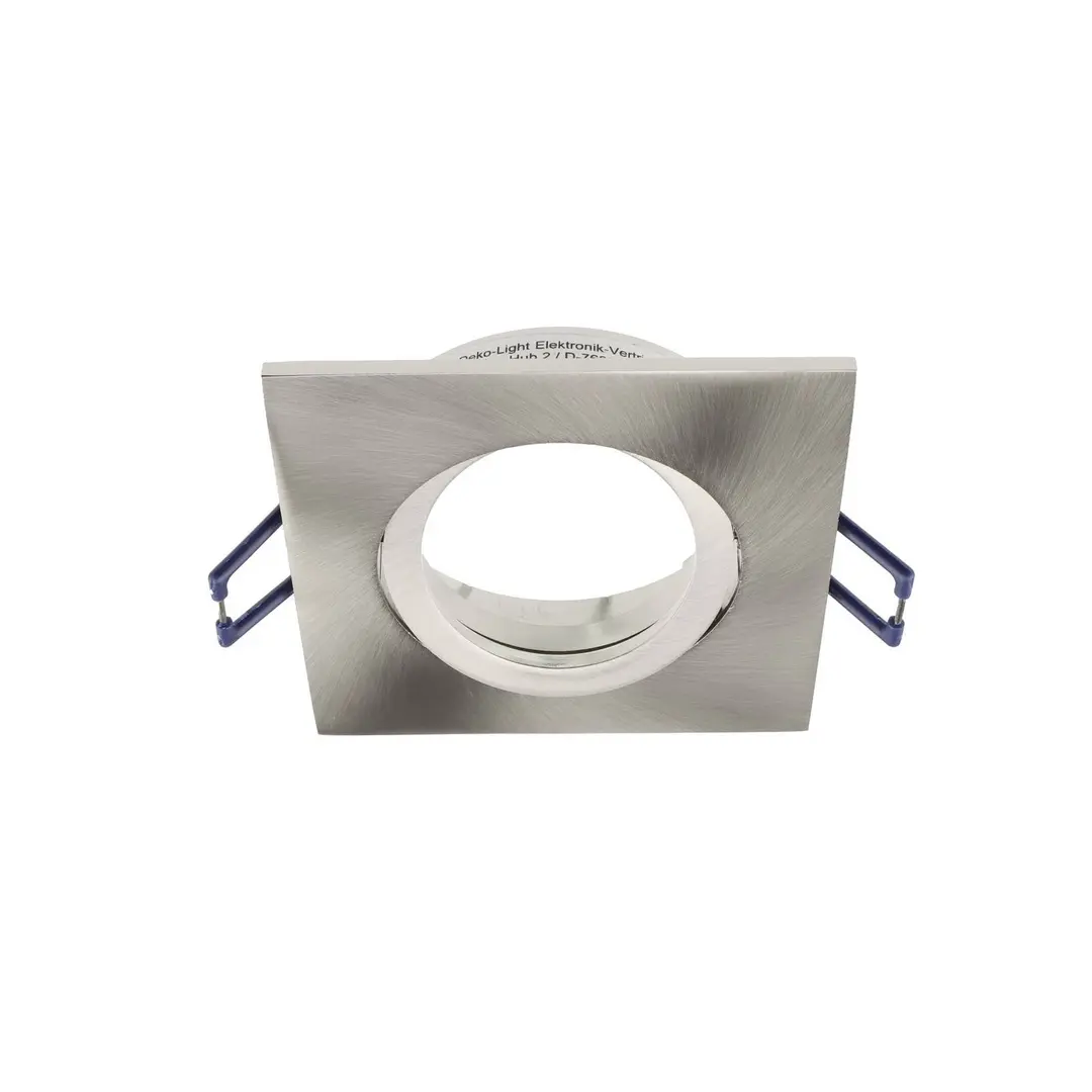 Deko-Light Deckeneinbaulampe Samsola, silber gebürstet, 9 x 9 cm Metall