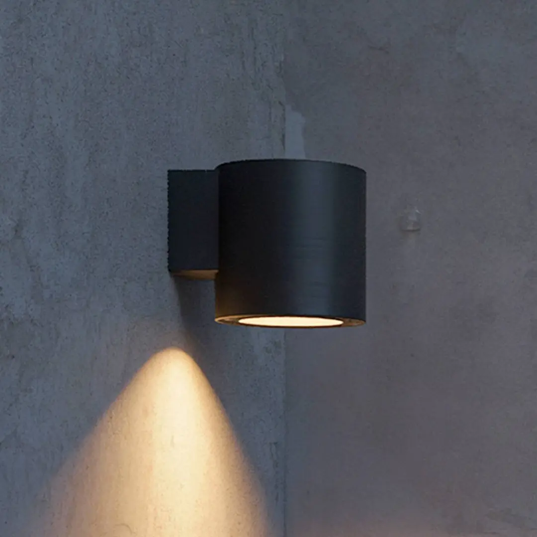 Philips Außenwandleuchte Fylx, schwarz, Metall, IP44, GU10
