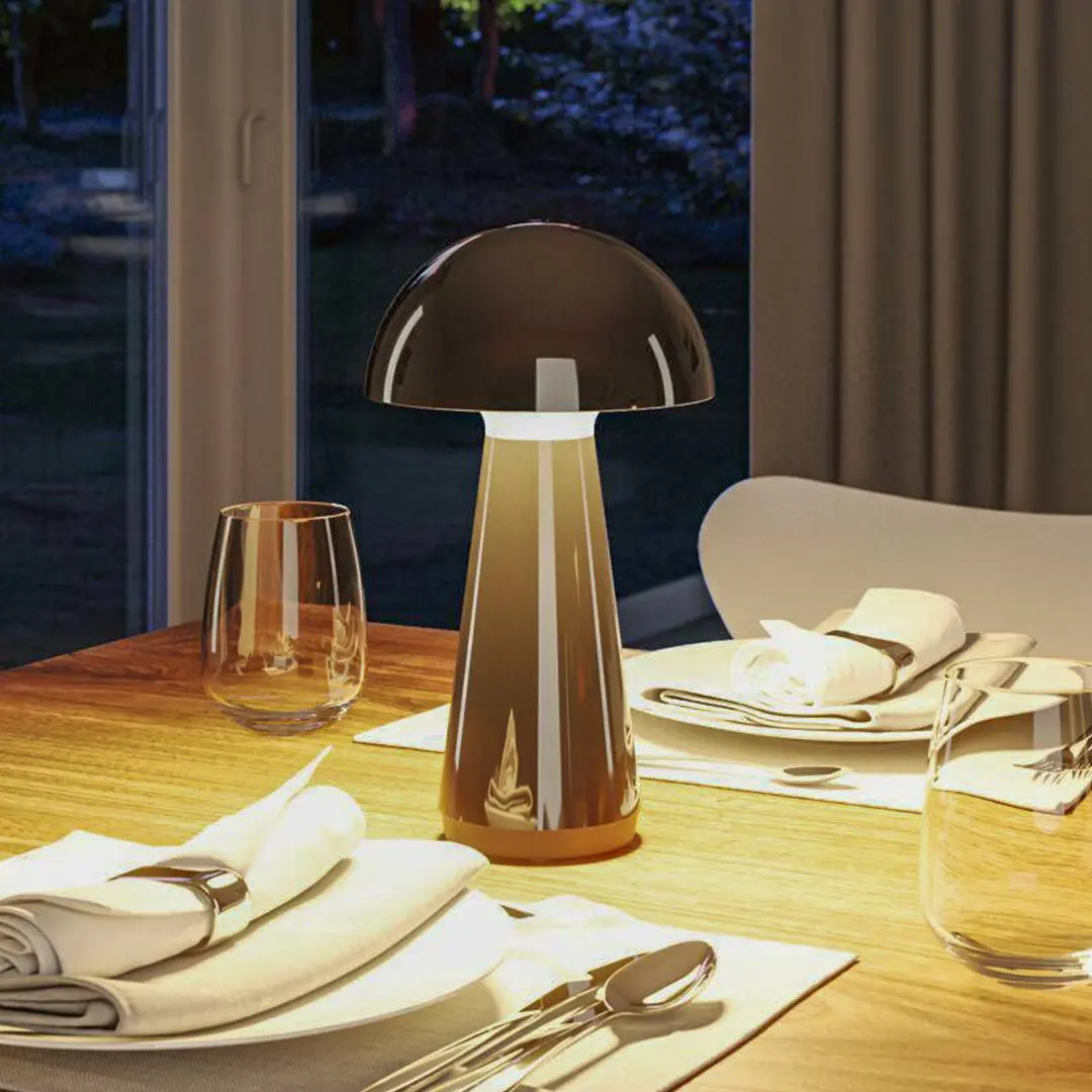 Paulmann LED-Akku-Tischlampe Onzo, schwarz, 3-step-dim, IP44