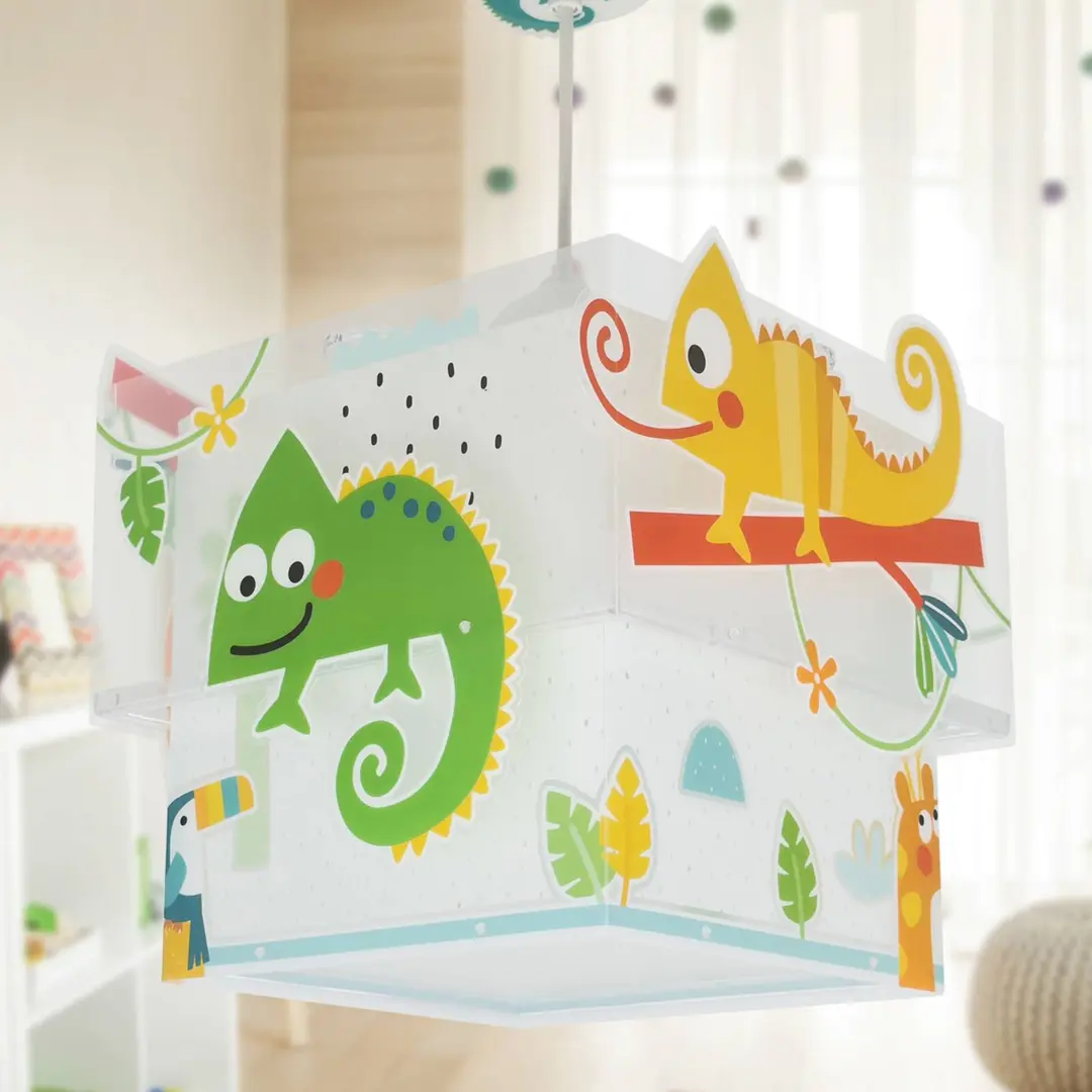 Dalber Kinderzimmer-Pendelleuchte HAPPY JUNGLE, bunt
