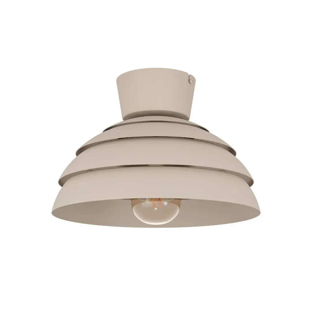 EGLO Deckenleuchte Vittorito, sandbeige, Metall, E27