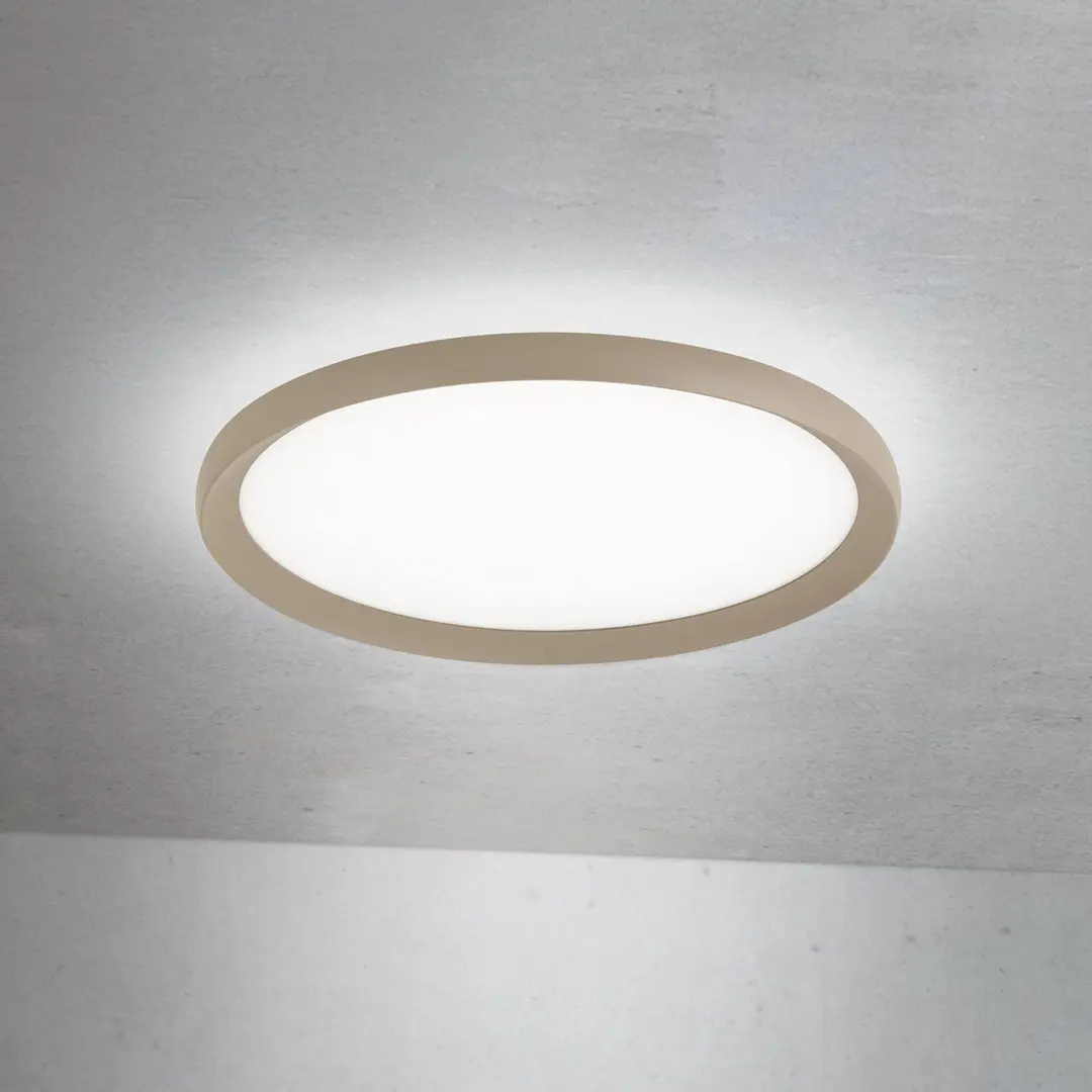 Orion LED-Deckenlampe Kant, Ø 40 cm khaki, CCT Metall/Kunststoff